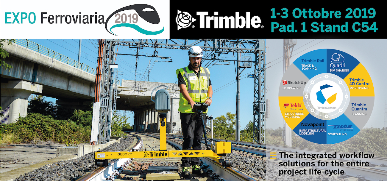 Trimble ad EXPO Ferroviaria 2019